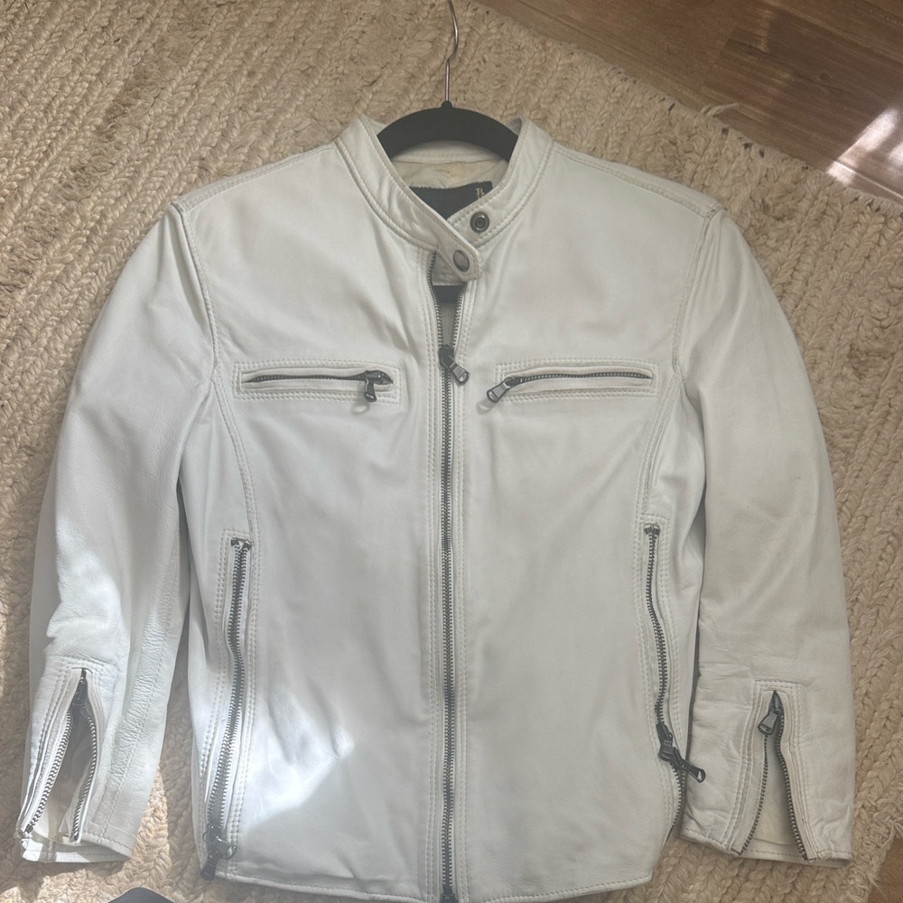 R13 Off-White Biker Jacket